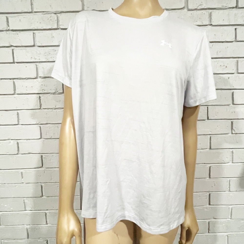 Under Armour Loose Fit Performance T-Shirt Light Gray Athletic XL